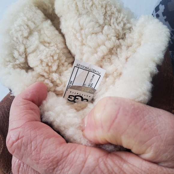 UGG Hartley Leather Boots Chestnut Size 7 - Picture 8 of 14